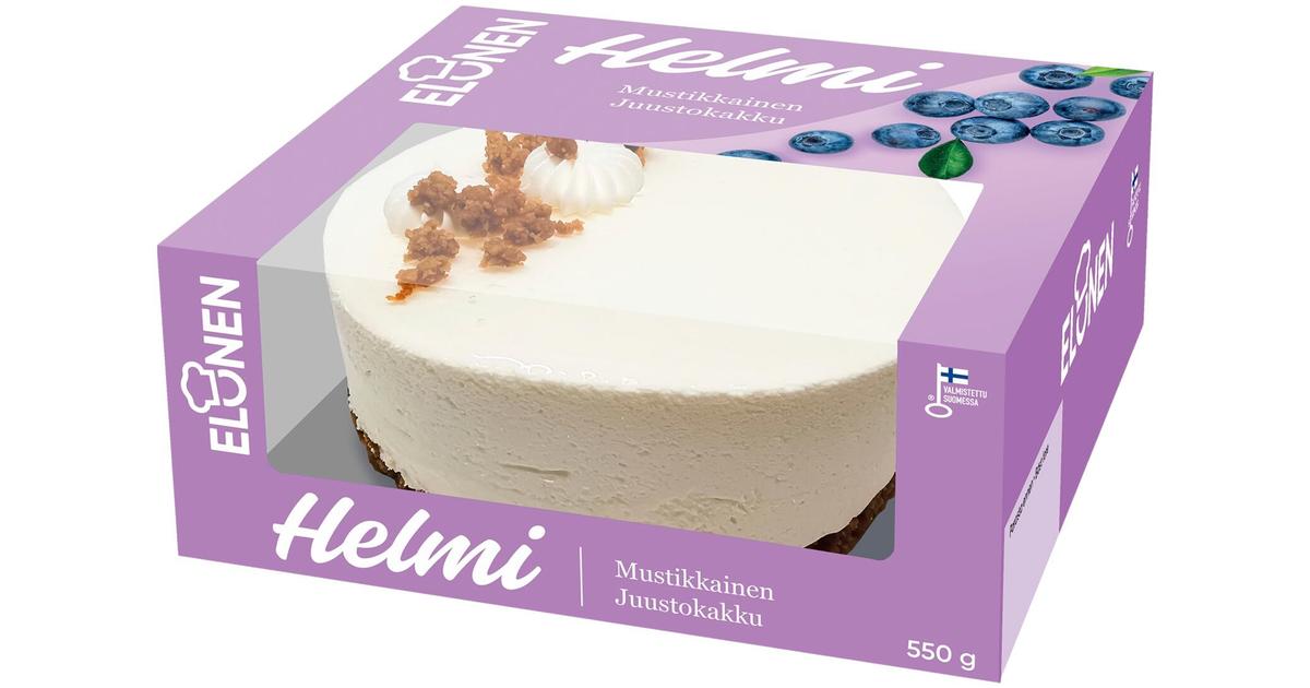 Elonen HELMI Mustikkainen Juustokakku 550g | S-kaupat ruoan verkkokauppa