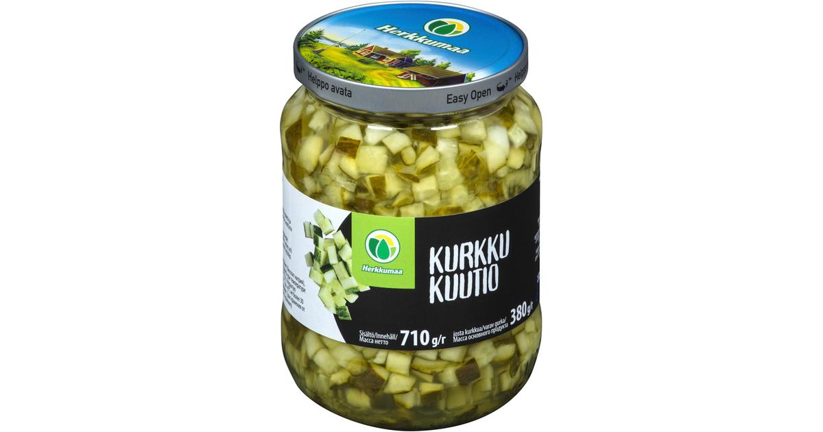 Herkkumaa Kurkkukuutio 710/380g | S-kaupat ruoan verkkokauppa