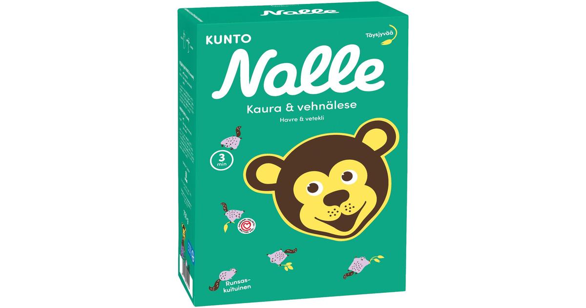 Nalle 750g kuntokaura täysjyväkaurahiutale ja vehnälese | S-kaupat ruoan  verkkokauppa