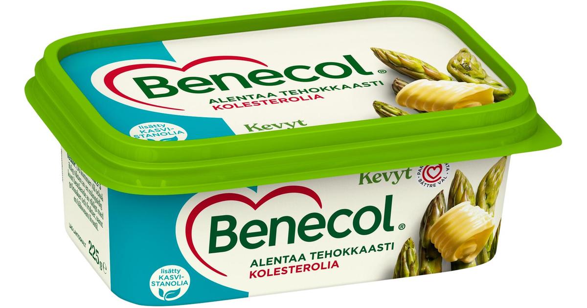 Benecol 225g kasvirasvalevite kevyt 35% kolesterolia alentava | S-kaupat  ruoan verkkokauppa