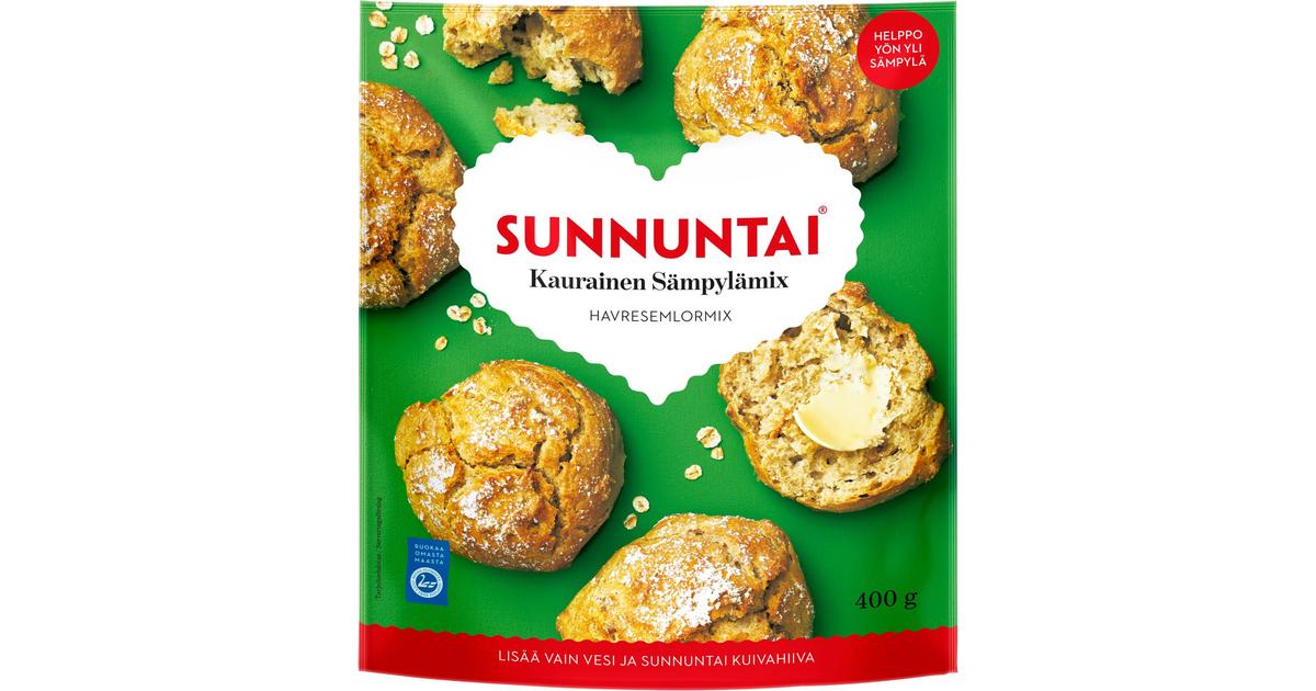 Sunnuntai 400g kaurasämpylämix | S-kaupat ruoan verkkokauppa