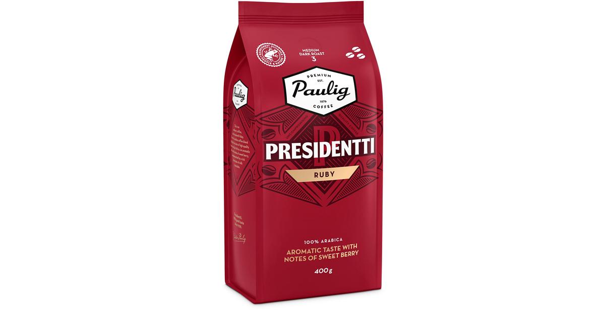 Paulig Presidentti Ruby kahvi kahvipapu 400g | S-kaupat ruoan verkkokauppa