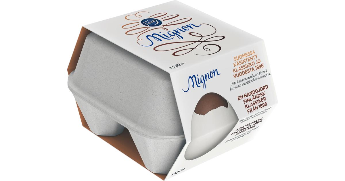 Fazer Mignon manteli-pähkinänougat suklaamuna 4x52g | S-kaupat ruoan  verkkokauppa