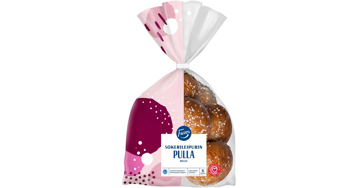 Fazer Sokerileipurin Pulla 6kpl 240g | S-kaupat ruoan verkkokauppa