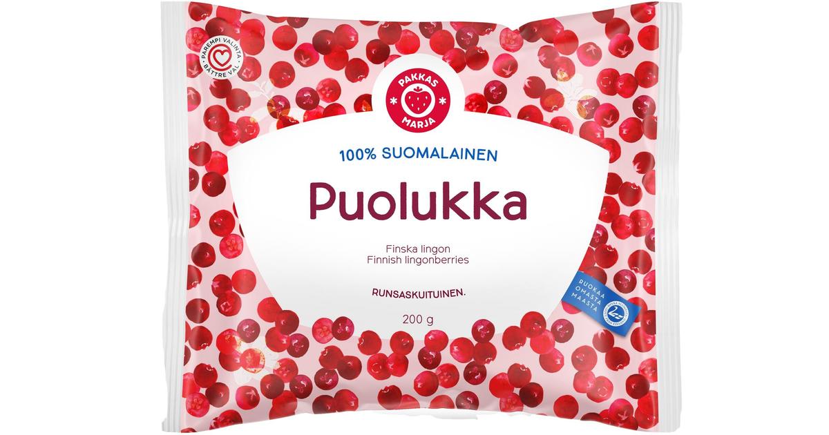 Pakkasmarja 100% suomalainen puolukka 200g | S-kaupat ruoan verkkokauppa