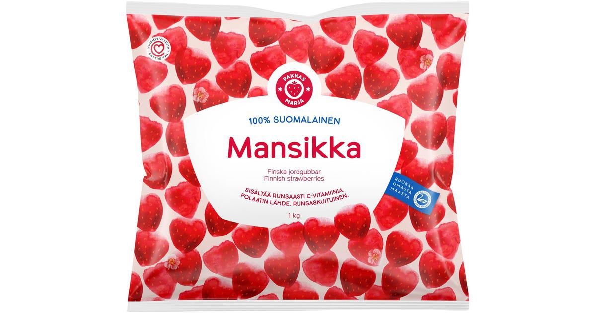 Pakkasmarja 100% suomalainen mansikka 1kg | S-kaupat ruoan verkkokauppa