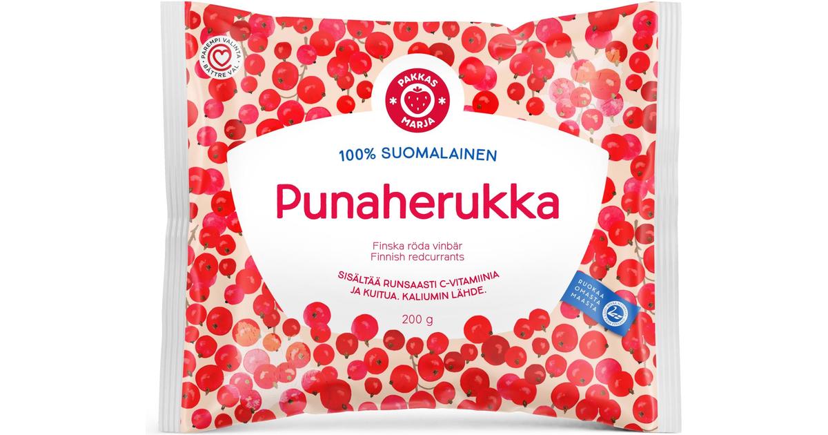 Pakkasmarja 100% suomalainen punaherukka 200g | S-kaupat ruoan verkkokauppa