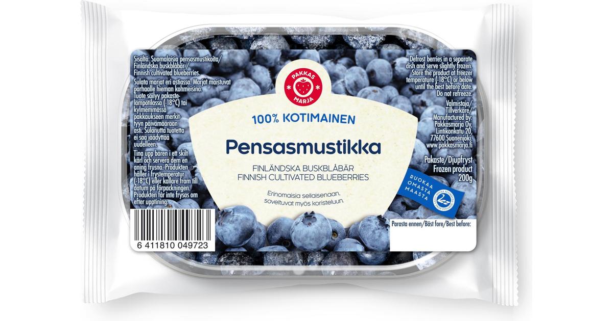 Pakkasmarja kotimainen pensasmustikka 200g | S-kaupat ruoan verkkokauppa