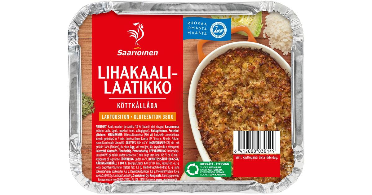 Saarioinen Lihakaalilaatikko 380g | S-kaupat ruoan verkkokauppa