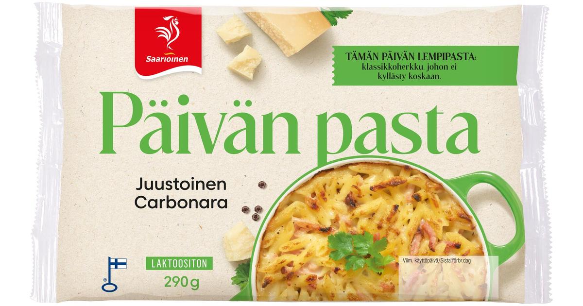 Saarioinen Juustoinen Carbonarapasta 290g | S-kaupat ruoan verkkokauppa