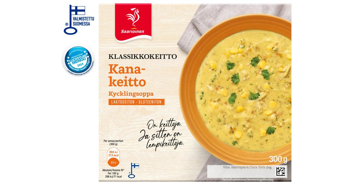 Saarioinen Kanakeitto 300g | S-kaupat ruoan verkkokauppa