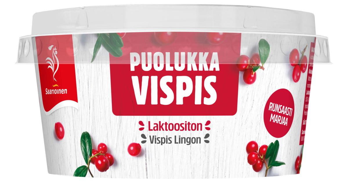 Saarioinen Eväs Vispis puolukka, vaahdotettu puolukkavälipala 130g |  Eprisma - prisma