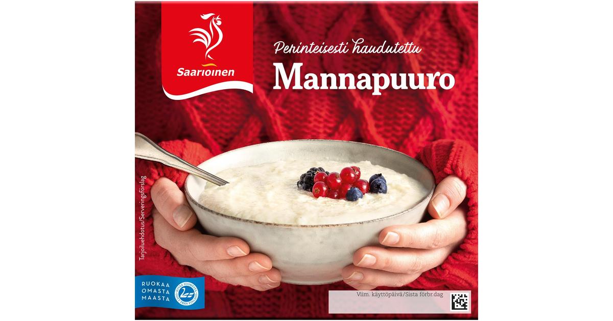 Saarioinen Mannapuuro 300g | S-kaupat ruoan verkkokauppa