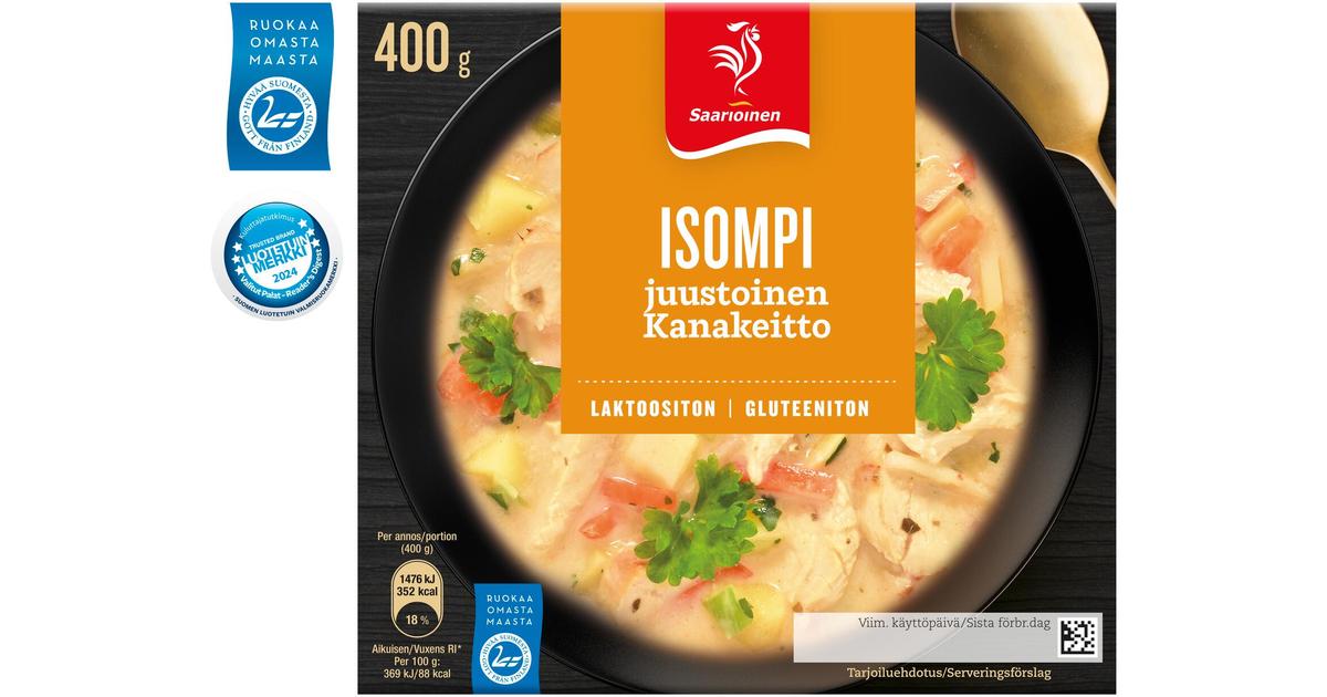 Saarioinen Isompi Kanakeitto 400g | S-kaupat ruoan verkkokauppa