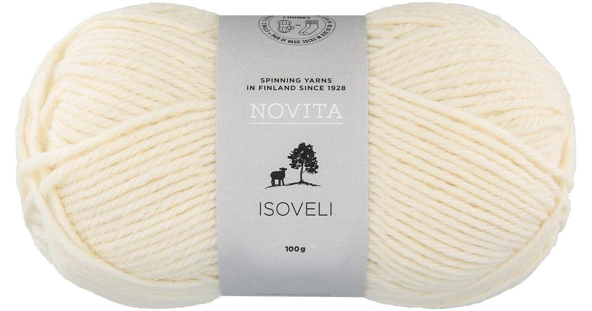 Novita Isoveli 100g lanka luonnonvalkoinen 010 | S-kaupat ruoan verkkokauppa