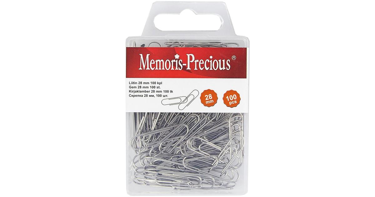 Memoris Precious paperiliitin 28mm nikkeli 100kpl | S-kaupat ruoan  verkkokauppa