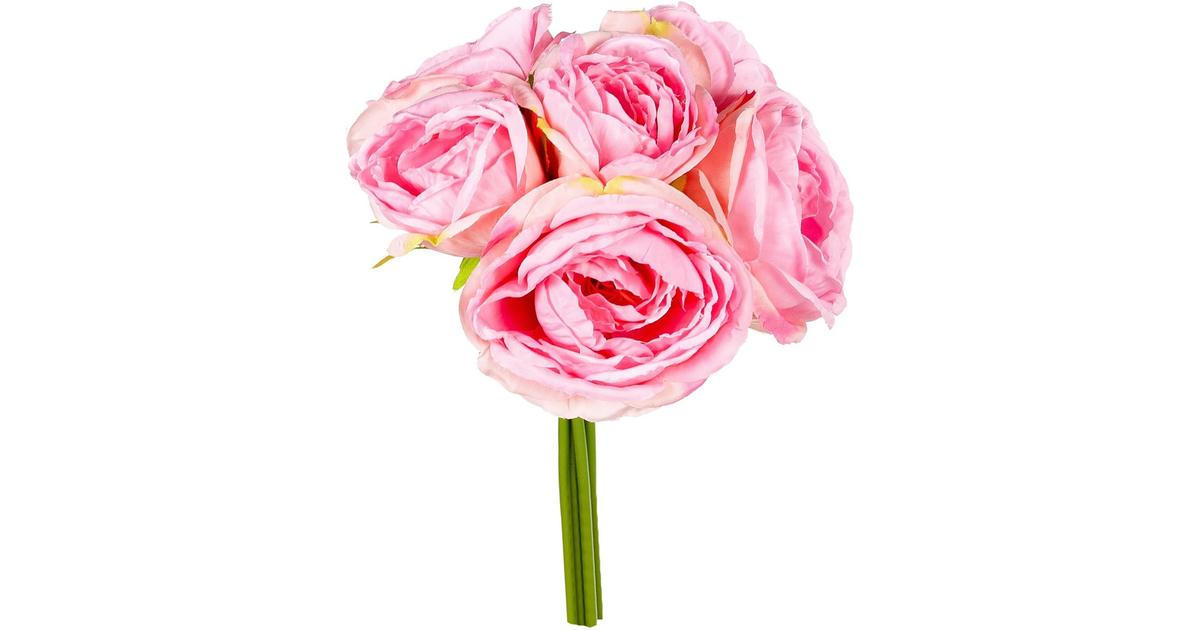 Kimppu muovia ruusu pinkki 26 cm | S-kaupat ruoan verkkokauppa