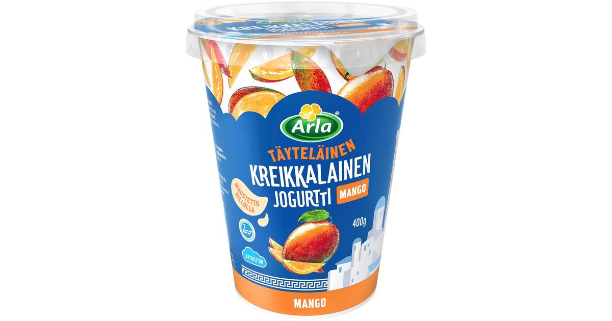 Arla kreikkalainen jogurtti Mango 400 g laktoositon | S-kaupat ruoan  verkkokauppa