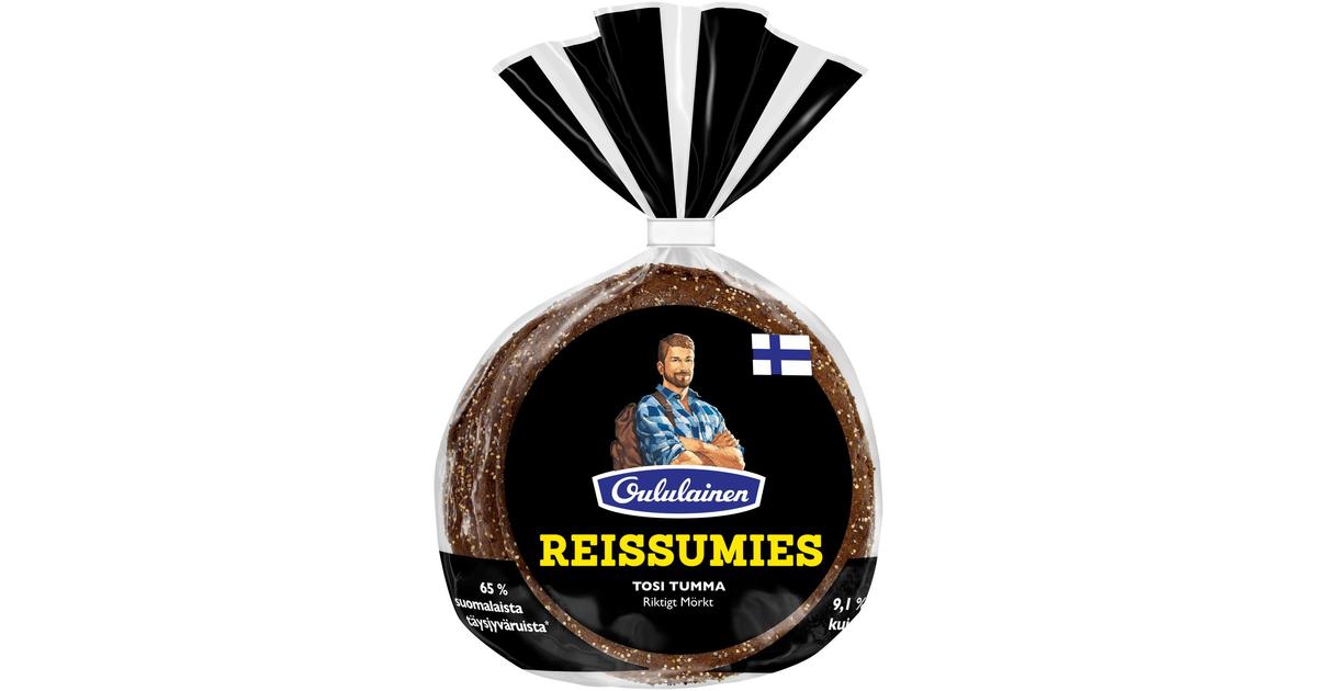 Oululainen Reissumies Tosi Tumma 4kpl 280g, täysjyväruisleipä | S-kaupat  ruoan verkkokauppa