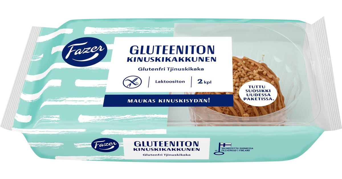 Fazer Gluteeniton Kinuskikakkunen 2kpl 150g, leivos | Eprisma - prisma