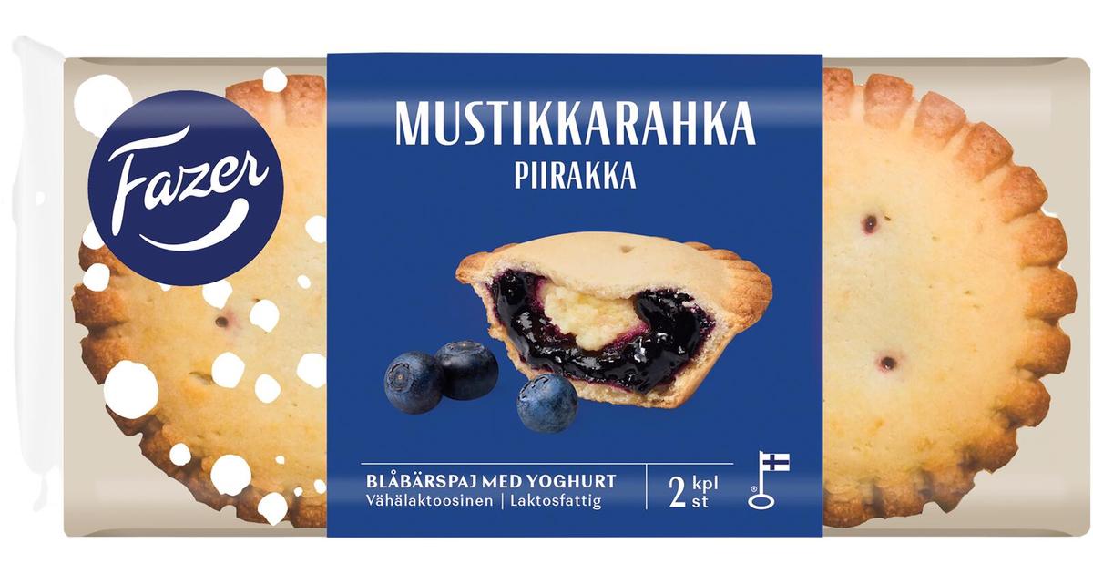 Fazer Mustikkarahkapiirakka 2kpl 140g | S-kaupat ruoan verkkokauppa