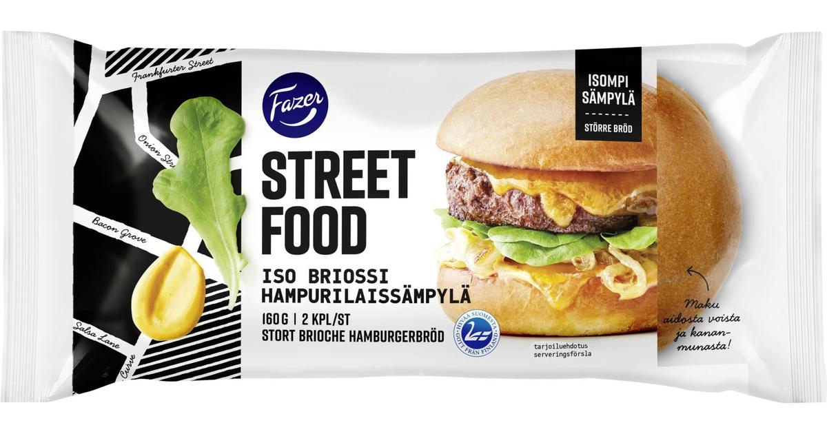 Fazer Street Food iso briossi 2kpl 160g hampurilaissämpylä sulatettu |  S-kaupat ruoan verkkokauppa