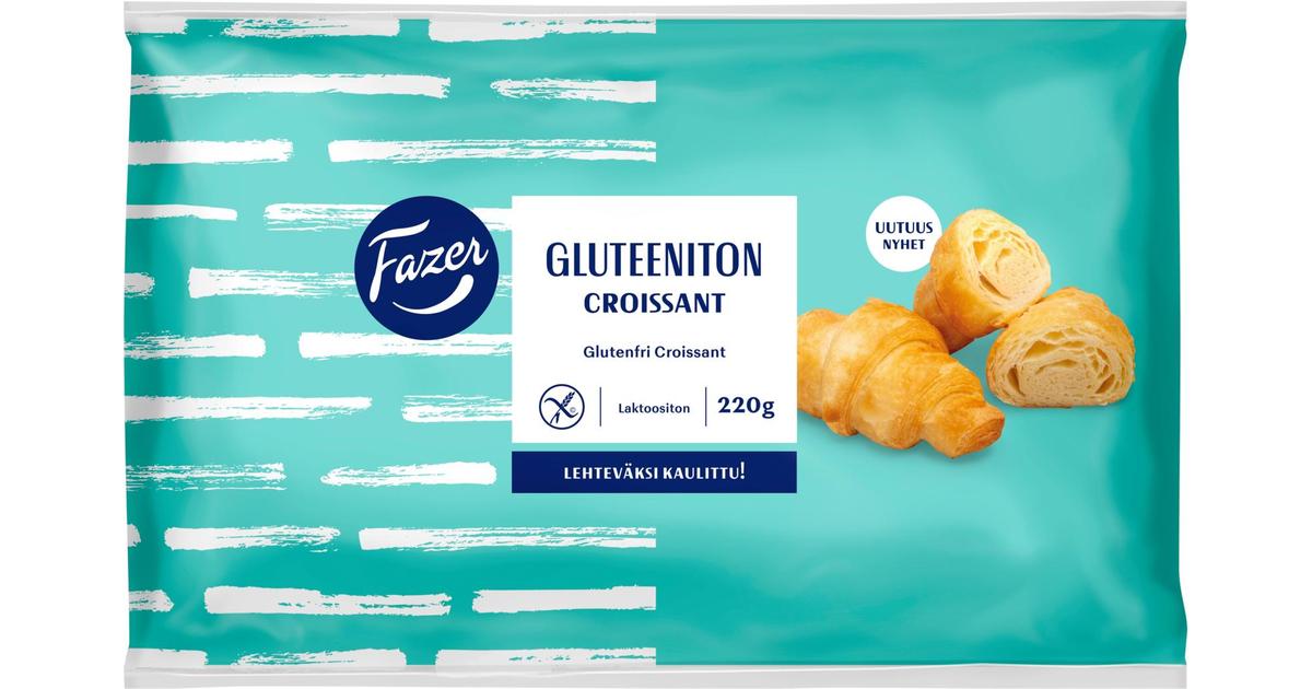 Fazer Gluteeniton Croissant 4kpl 220g, kypsäpakaste | S-kaupat ruoan  verkkokauppa