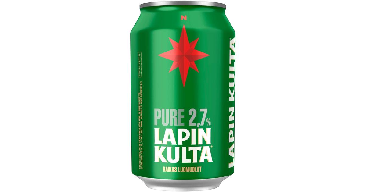 Lapin Kulta Pure gluteeniton luomuolut 2,7% 0,33 l | S-kaupat ruoan  verkkokauppa