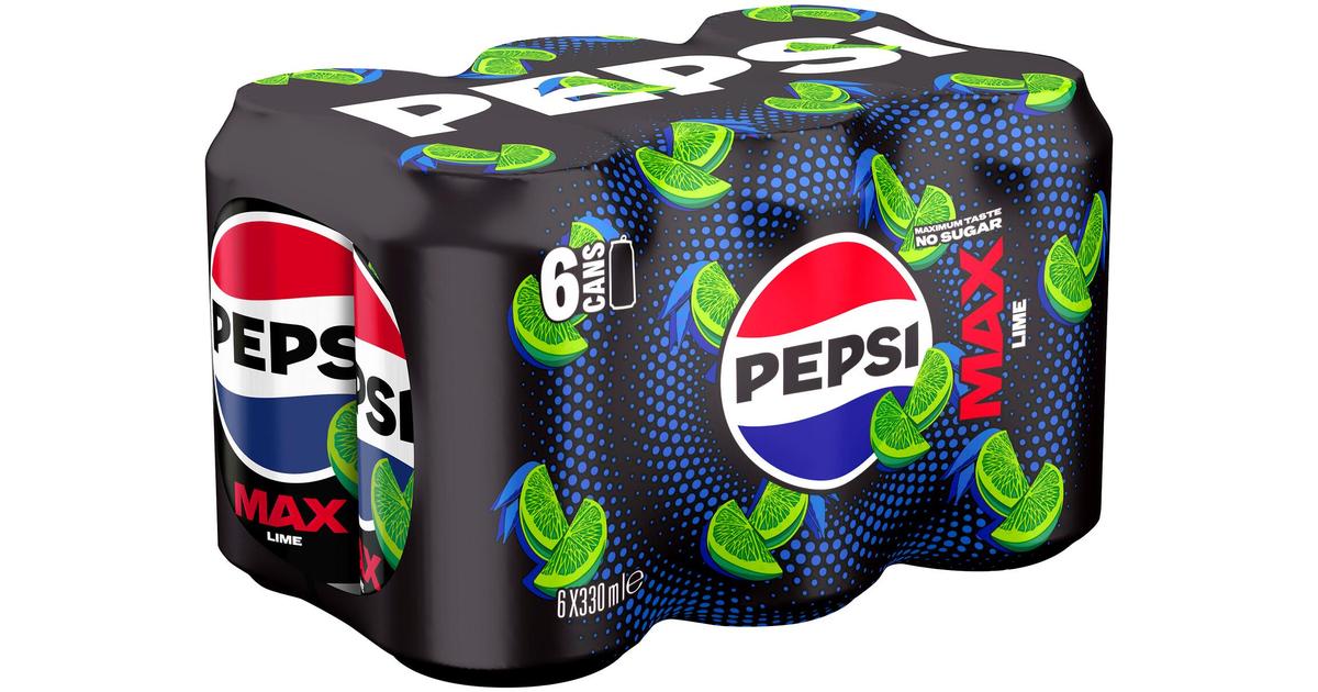 6 x Pepsi Max Lime virvoitusjuoma 0,33 l | S-kaupat ruoan verkkokauppa