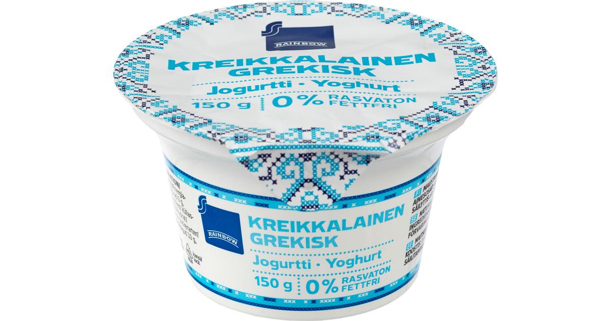 Rainbow 150g kreikkalainen jogurtti 0% | S-kaupat ruoan verkkokauppa