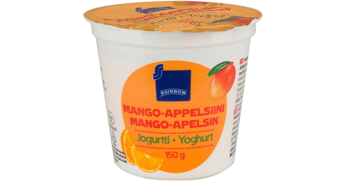 Rainbow 150 g mango-appelsiini jogurtti | S-kaupat ruoan verkkokauppa