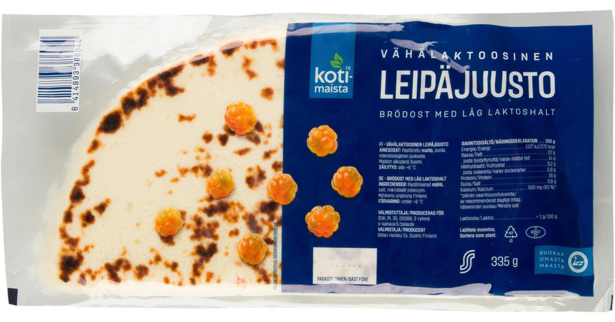 Kotimaista 335g leipäjuusto vähälaktoosinen | S-kaupat ruoan verkkokauppa