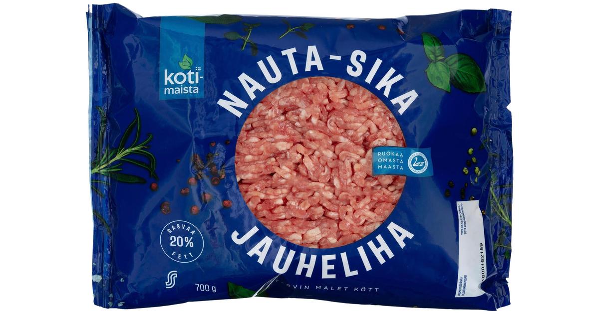 Kotimaista Nauta-Sika jauheliha 700 g | S-kaupat ruoan verkkokauppa