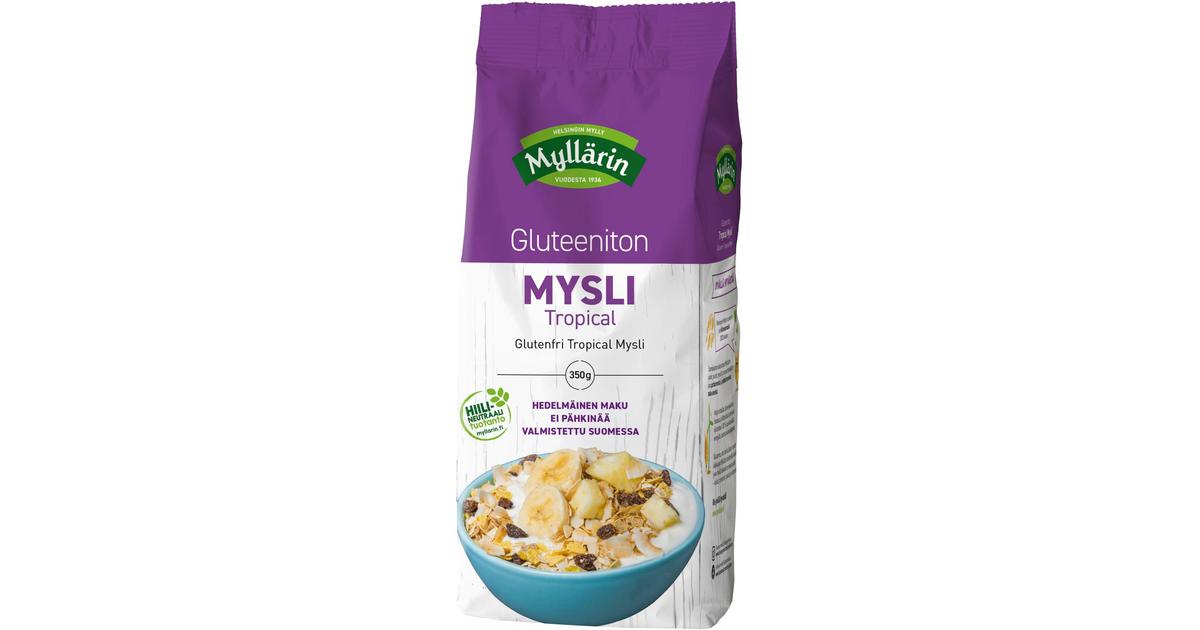 Myllärin 350g Gluteeniton Tropical mysli | S-kaupat ruoan verkkokauppa