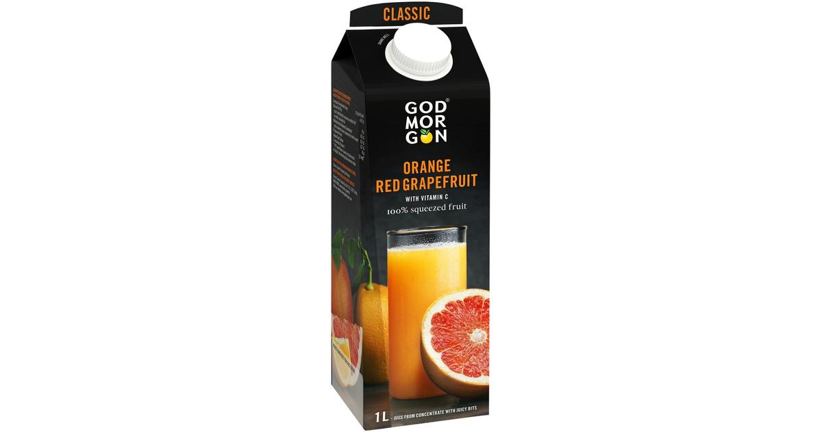 God Morgon Classic Appelsiini-verigreippi täysmehu 100% 1 L | S-kaupat  ruoan verkkokauppa