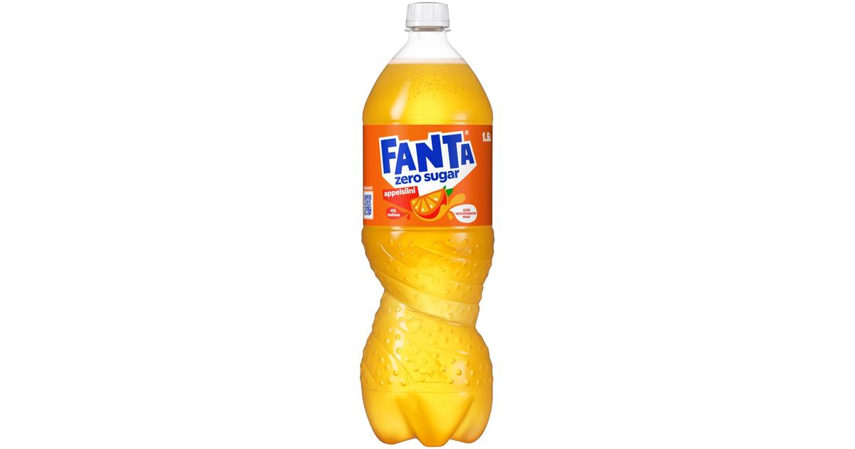 Fanta Appelsiini sokeriton virvoitusjuoma muovipullo 1,5 L | S-kaupat ruoan  verkkokauppa