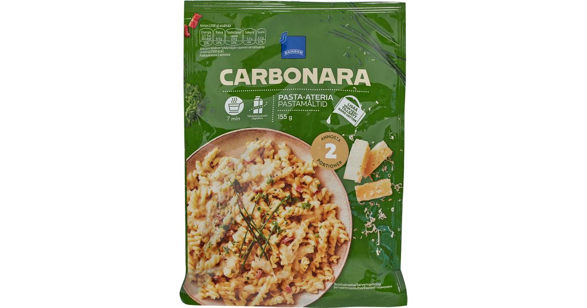 Rainbow 155g Carbonara pasta-ateria | S-kaupat ruoan verkkokauppa