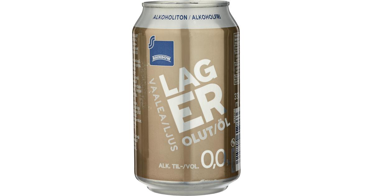 Rainbow alkoholiton 0,0% vaalea lager olut 33cl tlk | S-kaupat ruoan  verkkokauppa