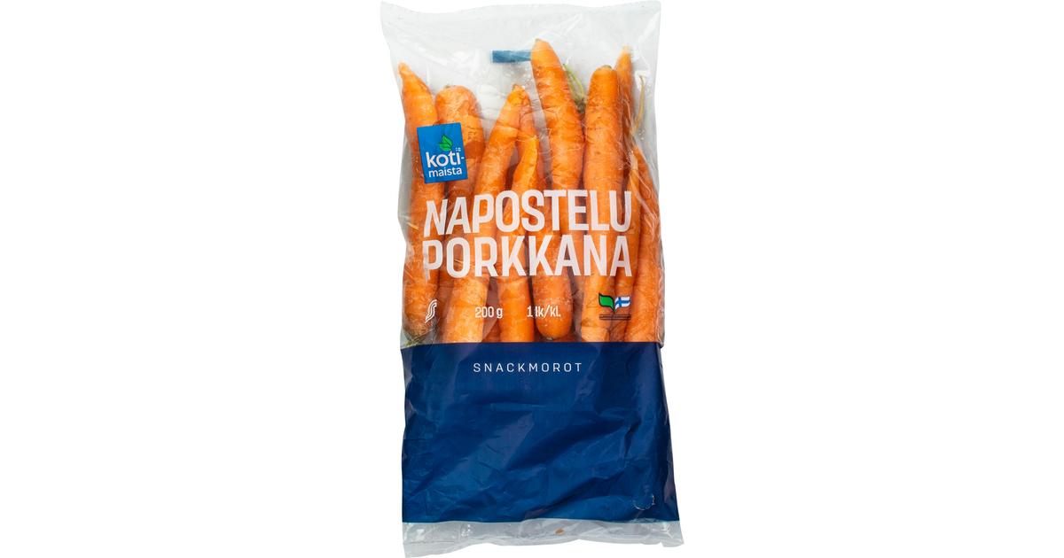 Kotimaista naposteluporkkana 200 g | S-kaupat ruoan verkkokauppa