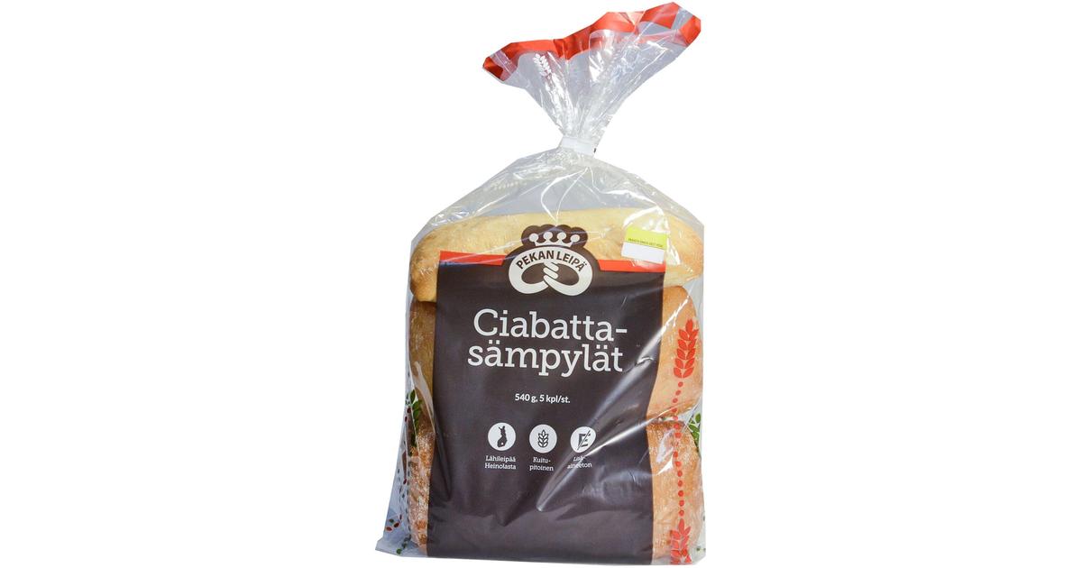 Pekan Leipä Ciabatta sämpylä 5kpl 540g | S-kaupat ruoan verkkokauppa