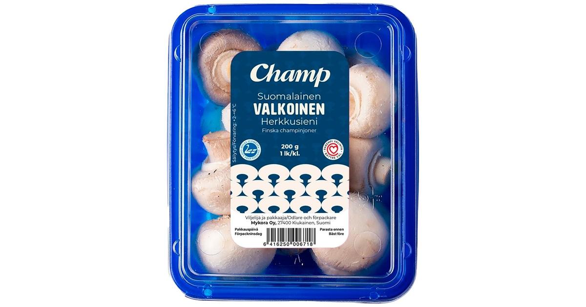 Champ valkoisia herkkusieniä 200g | S-kaupat ruoan verkkokauppa