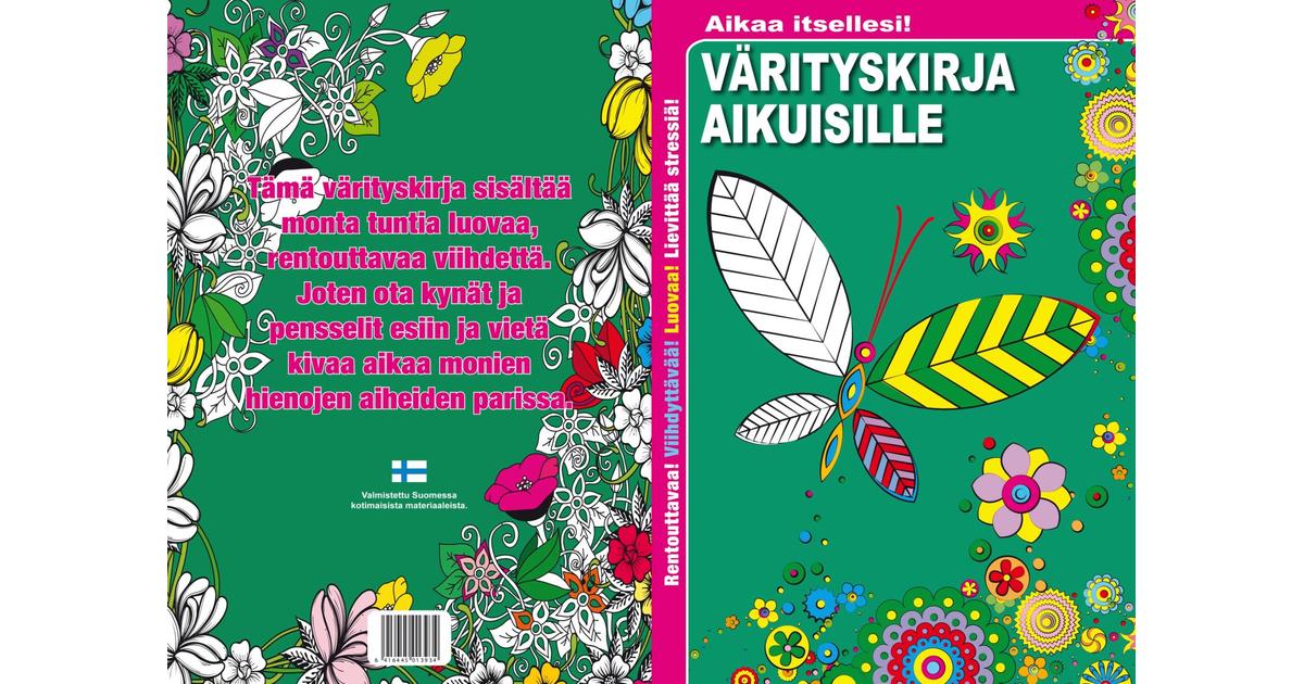 Aikuisten värityskirja A4 No 2 | S-kaupat ruoan verkkokauppa