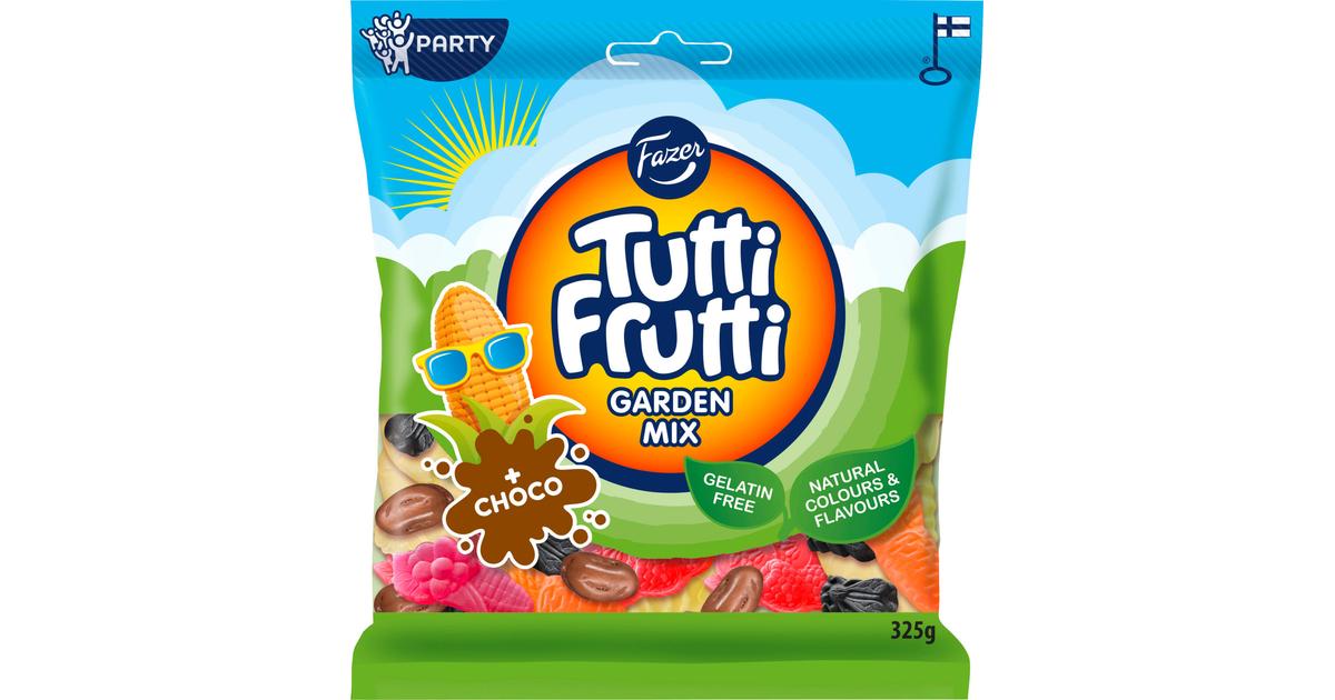 Fazer Tutti Frutti Garden Mix karkkipussi 325g | S-kaupat ruoan verkkokauppa
