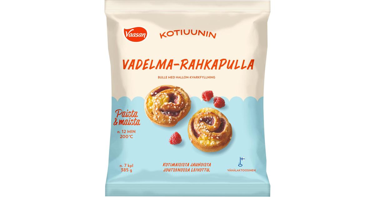 Vaasan Kotiuunin Vadelma-rahkapulla 7x55g pakaste | S-kaupat ruoan  verkkokauppa