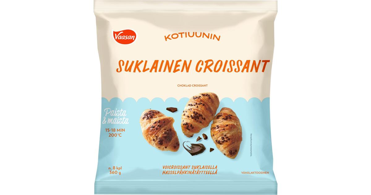 Vaasan Kotiuunin Suklainen croissant 8x45g | S-kaupat ruoan verkkokauppa