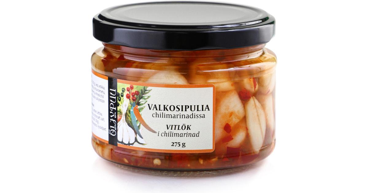 Öljypuu Valkosipulia chilimarinadissa 275/160g | S-kaupat ruoan verkkokauppa