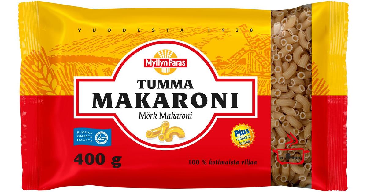 Myllyn Paras Tumma Makaroni 400 G | S-kaupat Ruoan Verkkokauppa