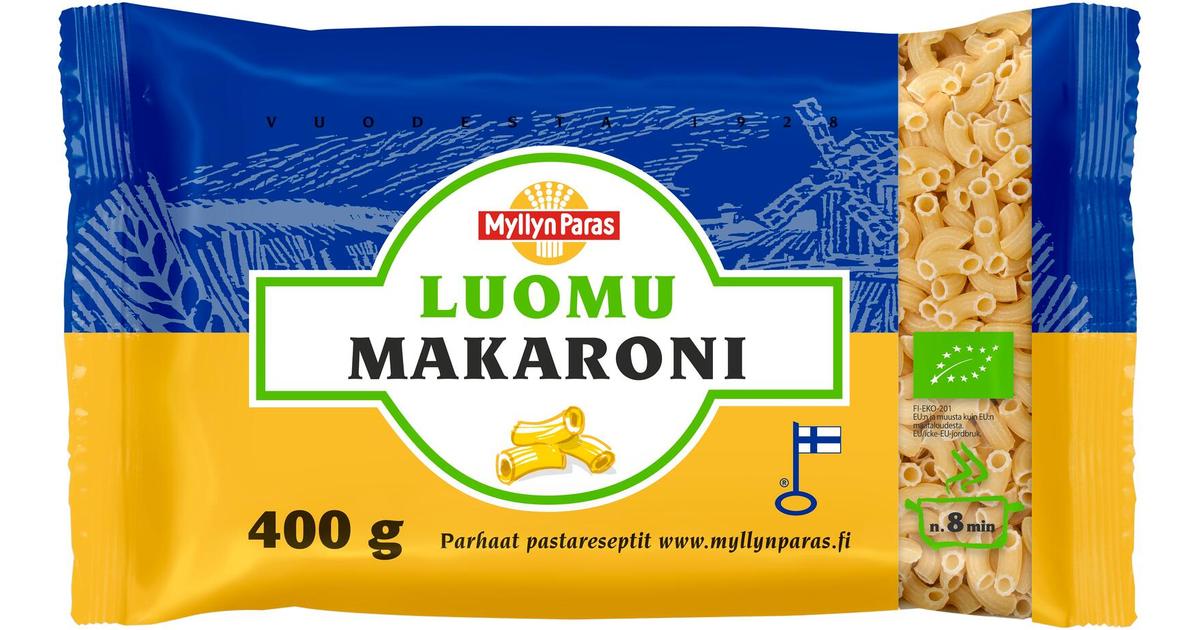 Myllyn Paras Luomu Makaroni 400g | S-kaupat ruoan verkkokauppa