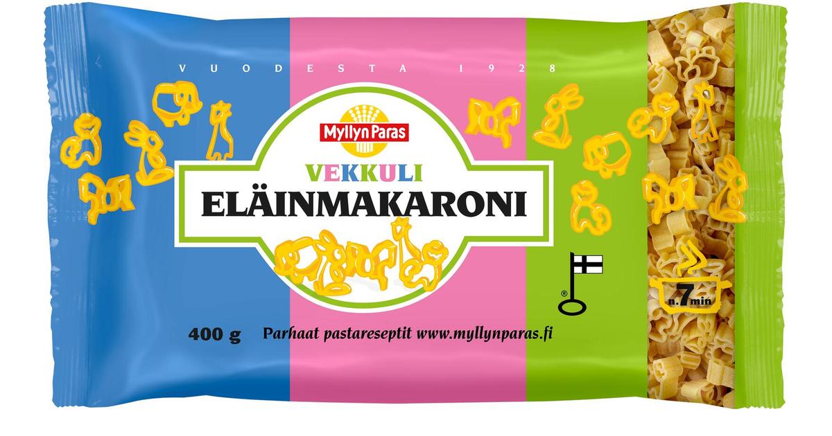 Myllyn Paras Vekkuli Eläinmakaroni 400 G | S-kaupat Ruoan Verkkokauppa