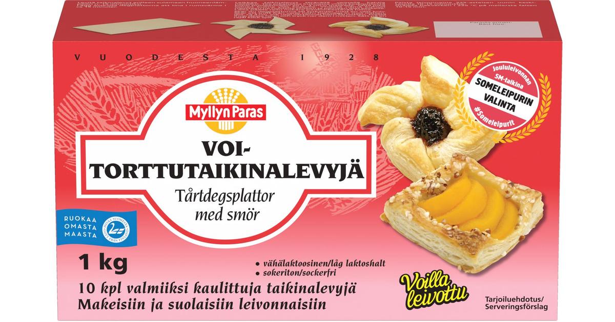 Myllyn Paras Voitorttutaikinalevyjä 1kg pakaste | S-kaupat ruoan  verkkokauppa